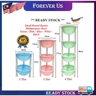 Round Multipurpose Small Rack / Rak Barang Serbaguna Kecil (2/3/4 Tier) / Kitchen Rack / Rak Bawang 