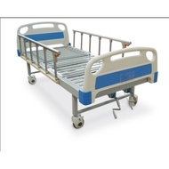 Two Cranks Hospital Bed With Wheels (2 Functions)