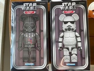 Bearbrick Star Wars  stormtrooper and death Vader