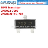 [20PCS] 2N7002-7002 2N7002LT1G-702 SOT-23 NPN 7002 702 Transistor SMD Chip Triode New Source