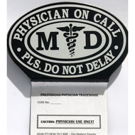 MD Car Emblem / Galvanized Car Emblem / Professional Emblem / With Free Car Sticker - Doctor On Call