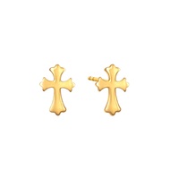Goldheart 916 Gold Cross Earrings