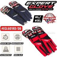 EXPERT GRAPHITE EXPERT GLOVE EGL/EGXL601RD/DB ALL PURPOSE FISHING GLOVE