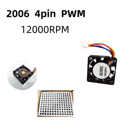 NEW 2006 DC 5v 4Pin 2CM 20MM 2006 Fan 20x20x6MM Cooling Fan 12000RPM Ultrathin Fan Mini Fan Purifier