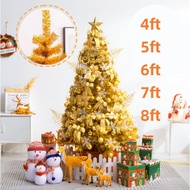 Gold Christmas Tree 4ft/5ft/6ft/7ft/8ft Christmas Decoration PVC Craft Artificial Christmas Tree