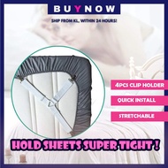 🔥READY STOCK🔥 4pcs Bedsheet Clipper Bed SheetGripper Holder Klip Cadar