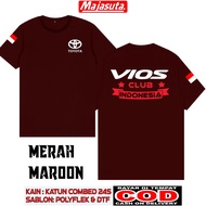 KAOS TOYOTA VIOS CLUB KATUN COMBED 24S TEBAL
