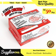 Duplex Motif Fried Chicken Box, 50 Pieces Fried Chicken Box/ Fried Chicken Cardboard/ Fried Chicken 