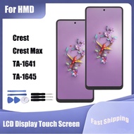 For HMD Crest Crest Max TA-1641 TA-1645 LCD Display Touch Screen Digitizer Assembly Replacement