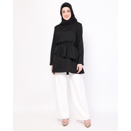 Hazelnut Indonesia - Cashie Top - Women's/ Blouse Top - Black