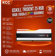 Ram Desktop Gskill Trident Z5 RGB 16GB (16GBx1) DDR5 6000Mhz White (F5-6000J3636F16GX1-TZ5RW)