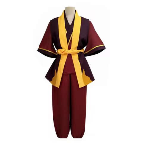Anime Cos zuko Cosplay Costume Party Uniform Full Set Male Suit Halloween Outfits