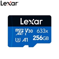 Lexar การ์ด Micro SD ของแท้128GB 32GB 64GB 256GB 512GB การ์ดความจำ A1 A2แฟลชการ์ด TF สำหรับโดรนสปอร์
