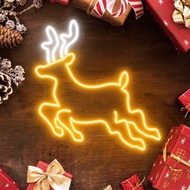Christmas Deer Neon Sign, Customized Elk LED Sign, Reindeer Neon Sign, Christmas Decoration