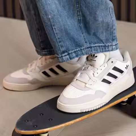 Men's adidas Originals Forum Low Classic Sneakers Retro Streetwear Skateboarding Casual Shoes KJ1109