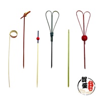 Shaped Fruit Fork Snack Fried Food Bamboo Stick Skewer Burger Baking