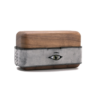 Ốp Lưng Da Gỗ Thủ Công Heatseeking Cho Tai Nghe Sony WF-1000XM5 Az100 Az80 5 Thế Hệ Chống Rơi Màu Hồ