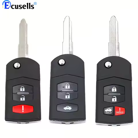 2+1B/3B/ 4 Buttons Flip Remote Key Fob Shell Case Fob For Mazda 3 5 6 For RX-8 For CX-7 For CX-9 For