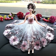 Creative cute car lace wedding doll car decoration car princess doll decoration car interior decorat