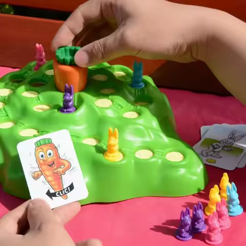 Bunny cross country toys smart family party game kid for sale educational interactive toys board gam