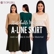 TOPGIRL Office Skirt Aline / Plus Size Stretchable Skirt / Plus Size Office Skirt / Plus Size Muslim