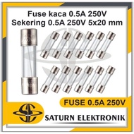 Clear Tube Fuse Small Glass Fuse 5x20mm 0.1A 0.5A 1A 3A 5A 10A