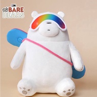 Ere1 We Bare Bears Plush Dolls Winter Snowboarding Skateboarding Stuffed Toys For Kids Gifts Grizzly Panda IceBear