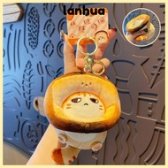 LANHUA Snapper Head Keychain, Japanese Style Cocoa Cat Snapper Keychain, Exquisite Plush Schoolbag P