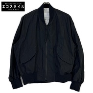VOBZ-N71 黑色 25SS Supima 棉 x 尼龍打字機 MA-1 外套 1 碼 [二手]