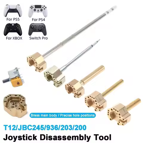 1 Set T12/JBC245/936/203/200 Joystick Disassembly Tool Heating Core Brass Soldering Iron Tip for Xbo