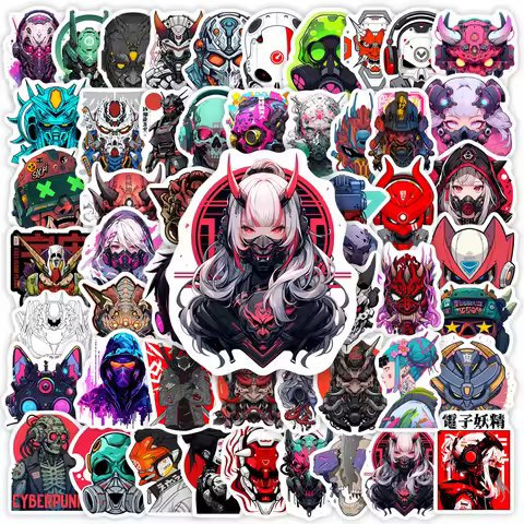 Cool Cyberpunk Avatar Stickers Art Tattoo DIY Toys Gift Decorative Scrapbook Junk Journals Laptop Lu