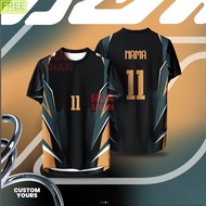retro collar Futsal Futsal Football baju jersey custom name baju lelaki Thailand Viral Jersey Breath