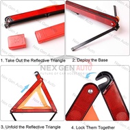 Folding Car Safety Triangle Hazard Warning Sign Reflector Car