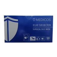 MEDICOS Hijab Sub Micron Surgical Face Mask (Head-Loop) 50pcs/box