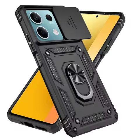 Armor Funda For Xiaomi Poco X6 5G Slide Camera Lens Protect Phone Case For Pocox6 Pocco Poxo Poko Li