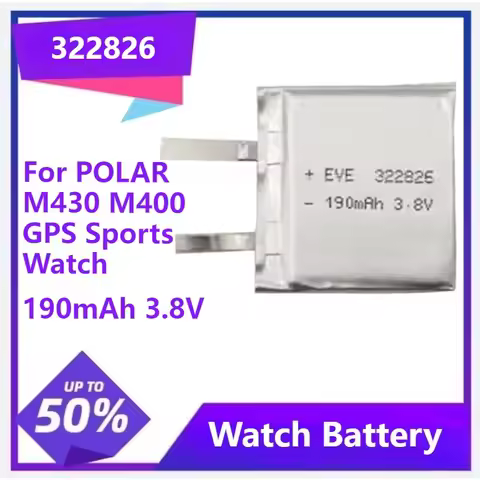 322826 Battery For POLAR M430 M400 GPS Sports Watch High Quality Battery EVE322826 Replacement Batte