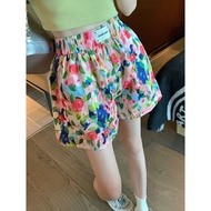 Small Floral Beach Shorts - High Waist Women's Summer Wear - ee17 HFTA