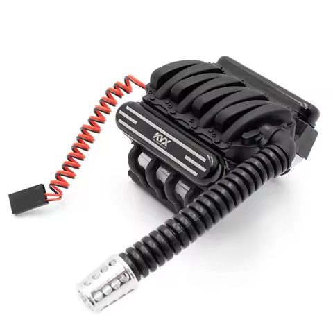 KYX Racing Alloy V8 Engine 540/550 Motor Heatsinks & Cooling Fan for RC Crawler Car Axial SCX10 II 9