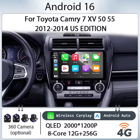 10" for Toyota Camry 7 XV 50 55 2012-2014 US EDITION Car Stereo Android 16 IPS Multimedia Player Car