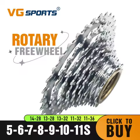 1pc VG Sports Bike Sprocket 5/6/7/8/9/10/11 Speed Thread Freewheel 14-28T 13-28/32T 11-32/36T Cogs C