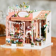 Gypsophila Flower House Handmade Small House diy Hut Model Assembling Art House Creative Gift Female