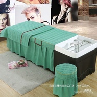 Shampoo Thai Style Hair Salon Simple Flush Style Shampoo Bed Sheet Massage Hair Salon Bed Skirt Styl