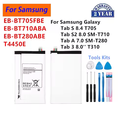 EB-BT705FB ET4450E EB-BT710ABA Tablet Battery For Samsung Galaxy Tab S2 8.0 SM-T710 / Tab S 8.4 /Tab