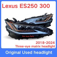Lexus ES250 headlight 2018-2024 ES200 ES300h ES350 Three-eye matrix Head Lamp Left Right Original Us