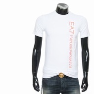 ORIGINAL EA7 Emporio Armani EA Printed Logo Cotton T Shirt Casual Regular Men 6HPT17 PJ03Z Baju Lela