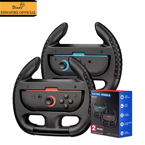 DinoFire for switch 2 Joycon Steering Wheel Compatible for Switch 2 Wheel Racing Wheels Accessory fo