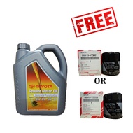 [ORIGINAL] Toyota SN/CF 5W30 Semi Synthetic Engine Oil (4L) + Toyota Oil Filter [E1 // D2]