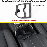 For NISSAN Xtrail X-Trail X Trail T32 Rogue 2014-2020 Accessories Carbon Fiber Car Water Cup Holder 