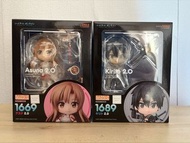 全新現貨 Good Smile Company 刀劍神域 Asuna 2.0 & Kirito 2.0 亞絲娜 桐人 黏土人 1668 1689