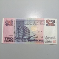 Singapore 2 Dollars collectible Extremely Fine condition